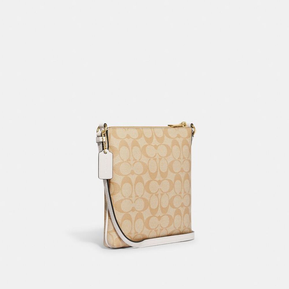 NWT Coach Outlet Mini Rowan File Bag In Signature Canvas - Picture 2 of 5